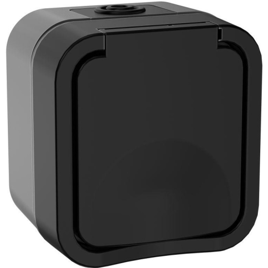 Розетка EK TORS 1-я с з/к кр с ик. самок 16А IP55 TS121 графит IEK