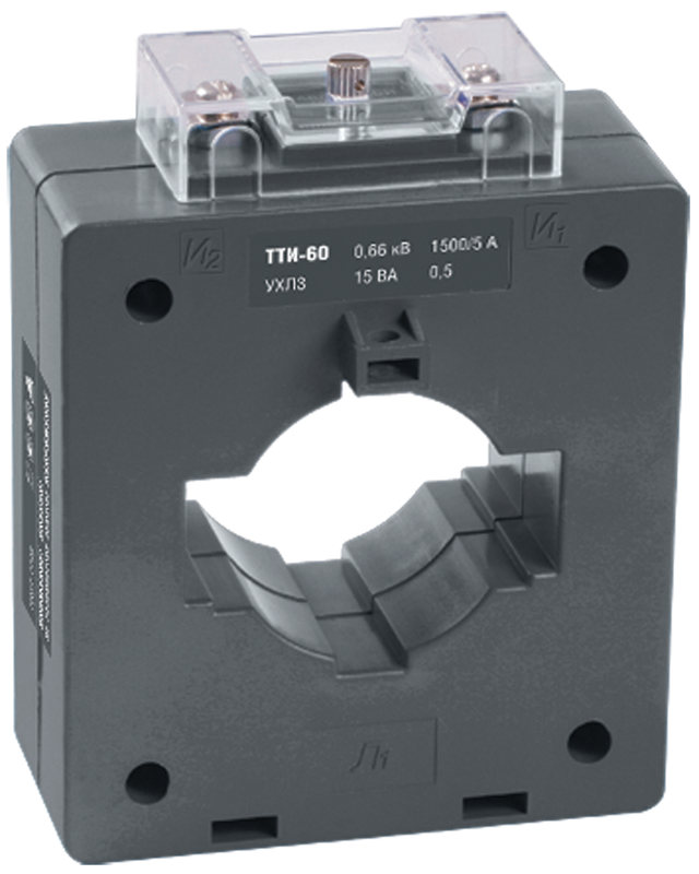Трансформатор тока IEK ТТИ-60 600/5А 10ВА класс 0,5S