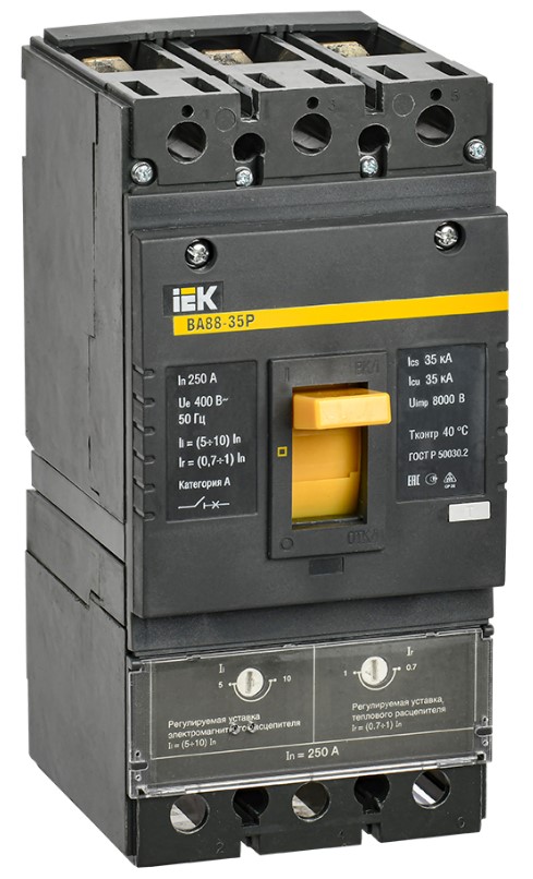 Выключатель автоматический IEK 3п 250А 35кА ВА 88-35Р