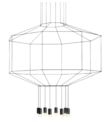 Подвесная люстра Imperium Loft Vibia Wireflow 84534-22
