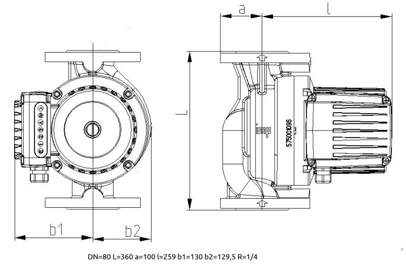Насос ImpPumps GHNbasic II 80-120 F (PN10) купить по цене 112240.7 руб.
