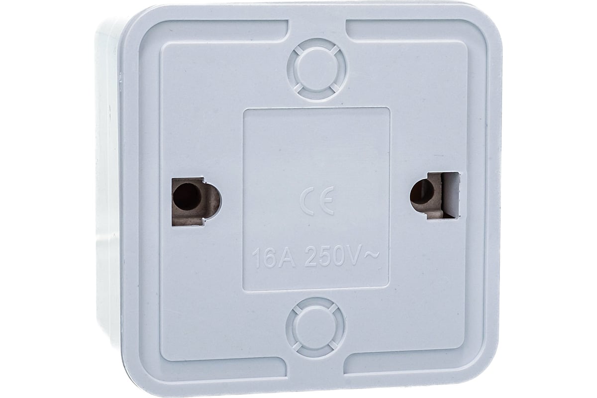 Розетка 1ая накладная с з/к IN HOME BOLLETO 7028-W белая (1112) заказать со складов по всей России