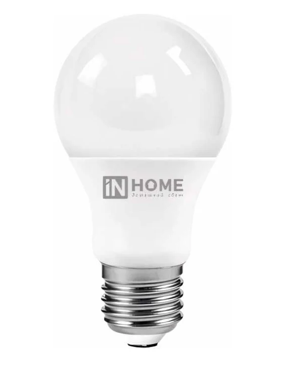 Светодиодная лампа IN HOME A60 10Вт 230В 4000К Е27 900Лм