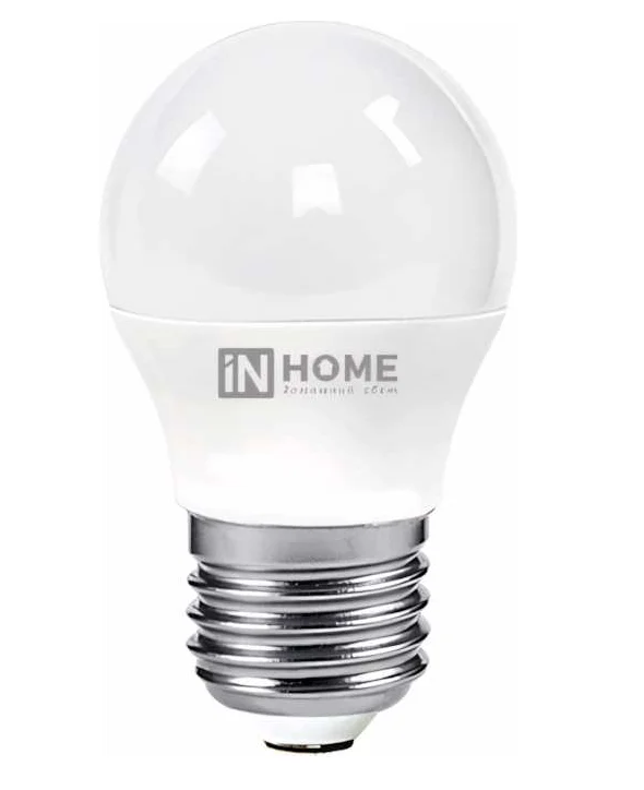 Светодиодная лампа IN HOME P45 6Вт 230В 3000К Е27