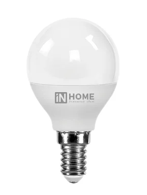 Светодиодная лампа IN HOME P45 8Вт 230В 3000К Е14