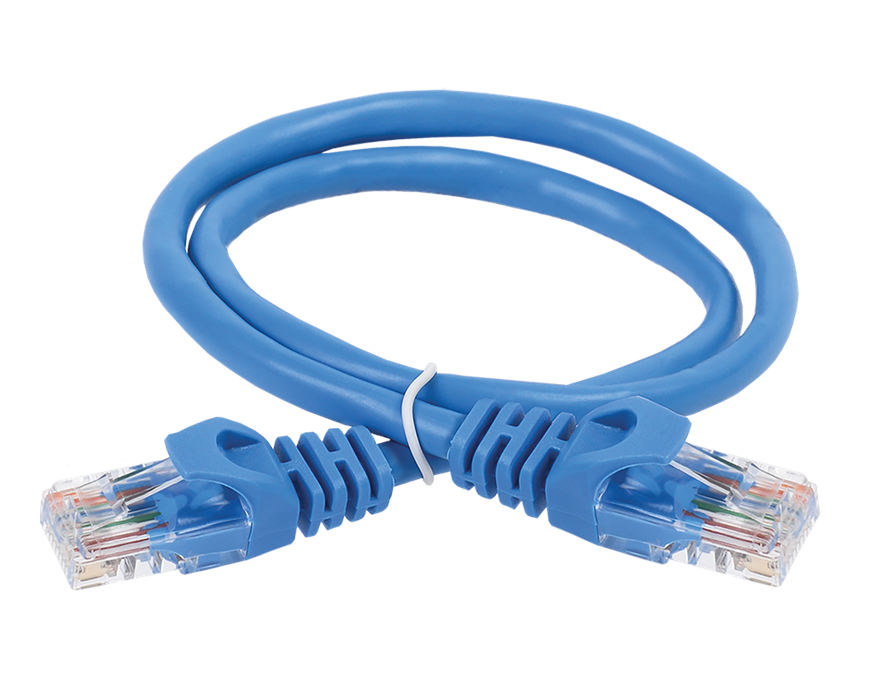 Коммутационный шнур ITK кат. 6 UTP PVC 1м синий