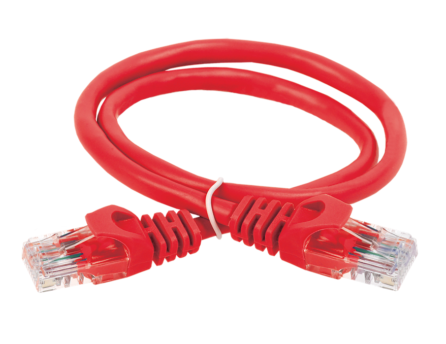 Коммутационный шнур ITK кат. 6 UTP PVC 5м красный