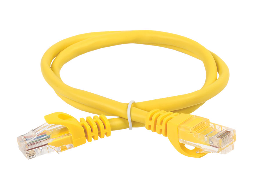 Коммутационный шнур ITK кат. 6 UTP PVC 2м желтый