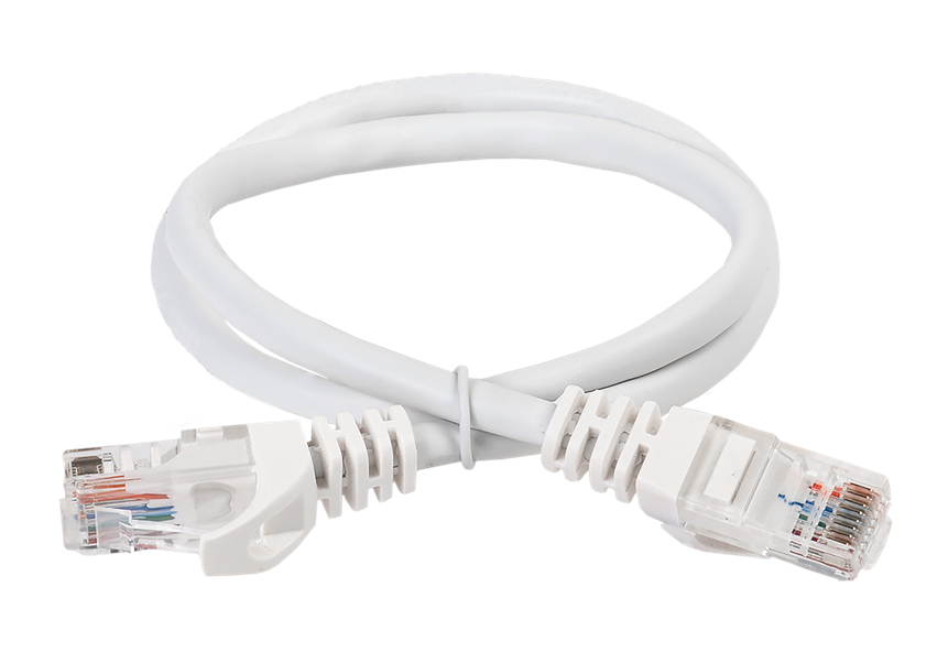 Коммутационный шнур ITK кат. 6 UTP PVC 1м белый