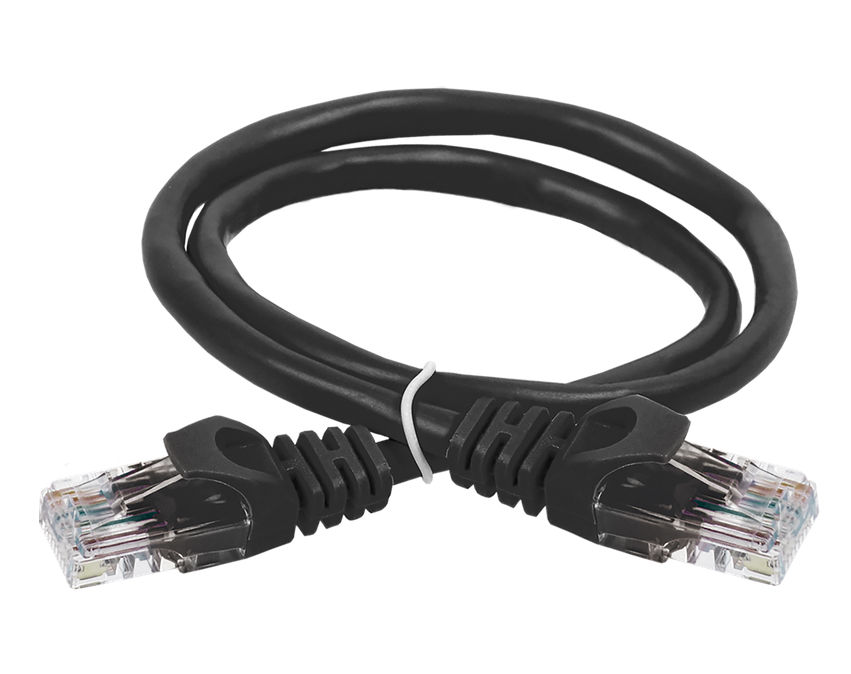 Коммутационный шнур ITK кат. 6 UTP PVC 2м черный