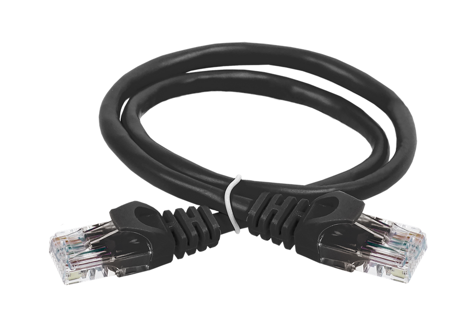Коммутационный шнур ITK кат. 6 UTP PVC 3м черный