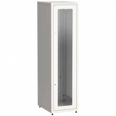 Шкаф ITK LINEA E 42U 600х800мм двери стеклянная и металлическая серый