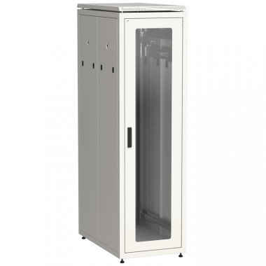 Шкаф ITK 9" LINEA N 18U 600х800мм стеклянная передняя дверь серый