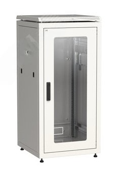 Шкаф сетевой ITK 19' LINEA N 18U 600х800мм стеклянная передняя дверь серый