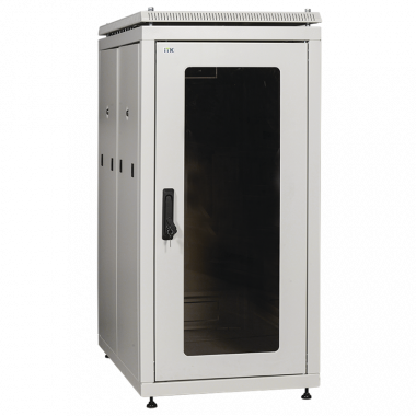 Шкаф ITK 19'' LINEA N 42U 800х1000мм стеклянная передняя дверь задняя металлическая серый