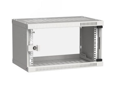Шкаф ITK LINEA WE 6U 550x350мм дверь стекло серый