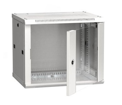Шкаф настенный ITK 19' LINEA W 6U 600x450мм стеклянная дверь RAL7035