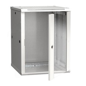 Шкаф настенный ITK 19' LINEA W 15U 600x600мм стеклянная дверь RAL7035