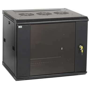 Шкаф ITK 19' LINEA W 9U 600x600мм стеклянная дверь