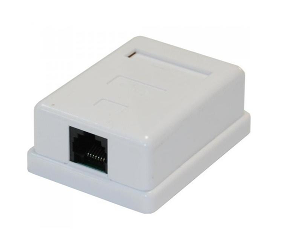 Розетка информационная настенная ITK RJ45 8P8C категория 5е UTP 1-порт белая