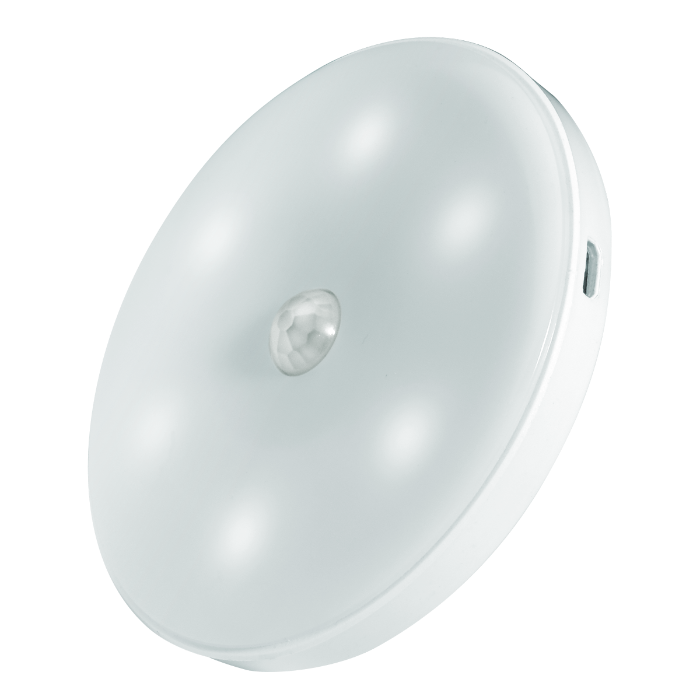 Светильник светодиодный JAZZWAY TS8-L1W-Accu 6 LED беспроводной PIR-датчик магнитное крепление литиевый аккум. зарядка USB 5037649