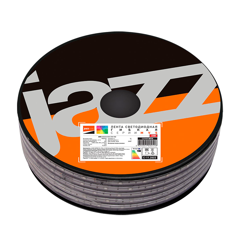 Лента светодиодная MVS-5050/30-IP68-220V-RGB-1МП (50/ 100 м)