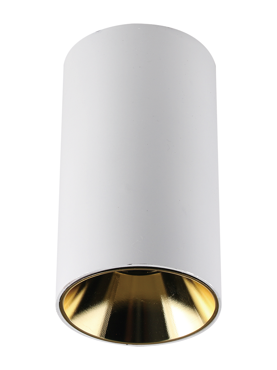 Светильник PDL-R 14080 GU10 IP20 230В накладной WH/GL JazzWay 5031388 купить с доставкой по РФ