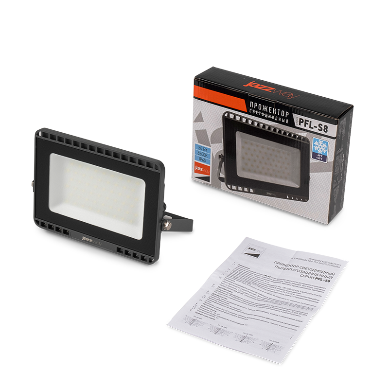 Прожектор светодиодный PFL-S8 50Вт 6500К LOWTEMP 120град.до -60град. IP65 УХЛ1 ДО/СДО Pro JazzWay 5057678 оформить заказ с доставкой с ближайшего склада