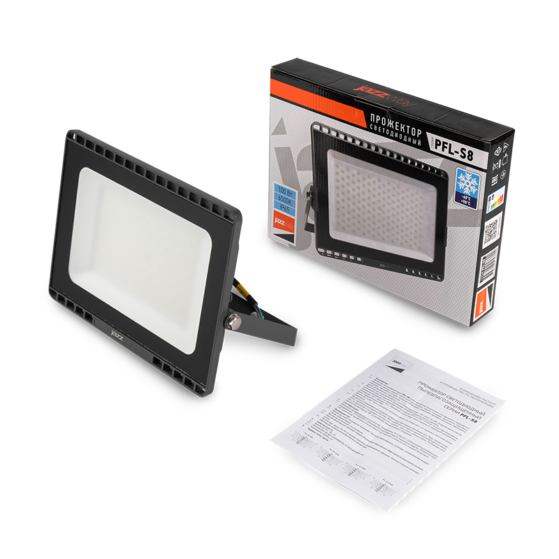 Прожектор светодиодный PFL-S8 100Вт 6500К LOWTEMP 120град. до -60град. IP65 УХЛ1 ДО/СДО Pro JazzWay 5057692 оформить заказ с доставкой с ближайшего склада