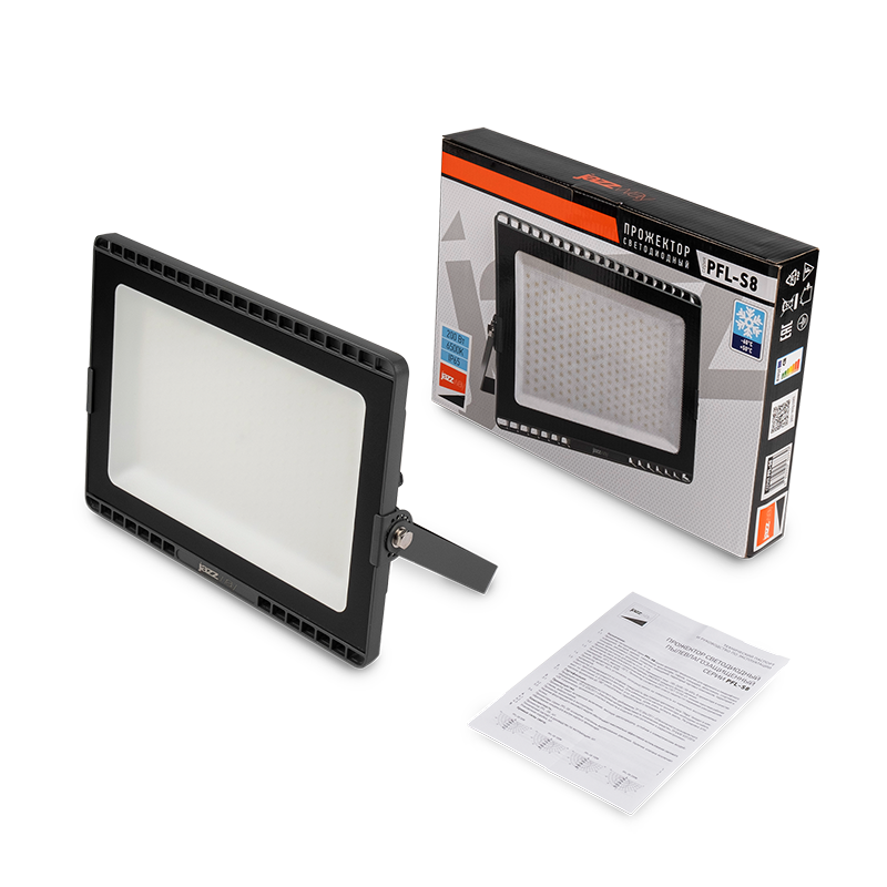 Прожектор светодиодный PFL-S8 200Вт 6500К LOWTEMP 120град. до -60град. IP65 УХЛ1 ДО/СДО Pro JazzWay 5057739 купить с ближайшего склада