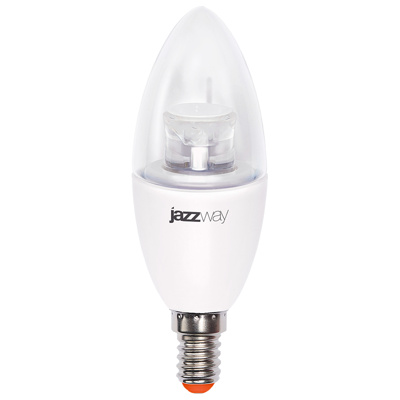 Лампа светодиодная Jazzway PLED-SP CLEAR C37 E14 7W 4000K прозрачная 2853127