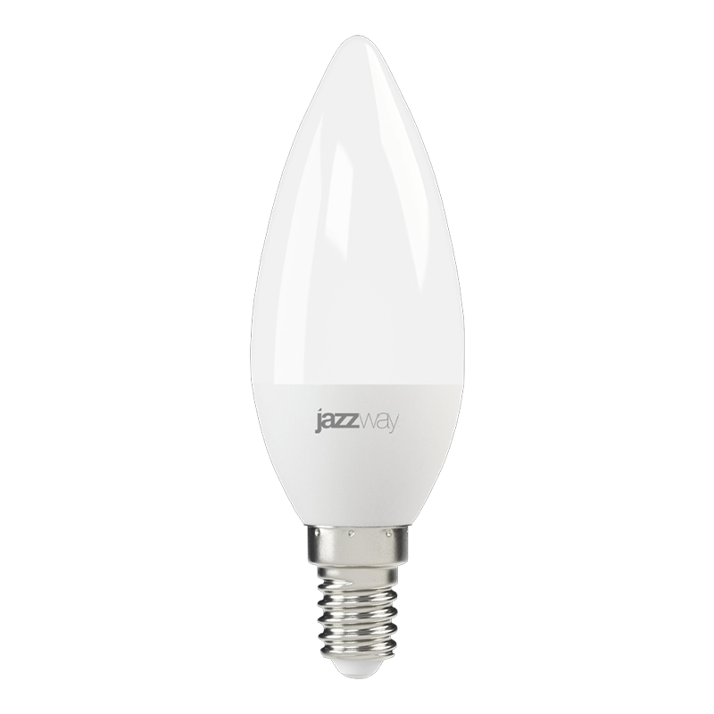 Лампа светодиодная 9 Вт E14 3000K 820 Lm 220 градусов Jazzway PLED-SP C37 2859457А купить с доставкой по РФ