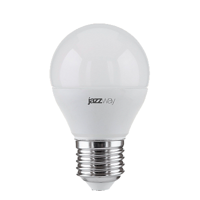 Лампа светодиодная JAZZWAY PLED POWER шар 7W E27 5000K купить с доставкой по РФ