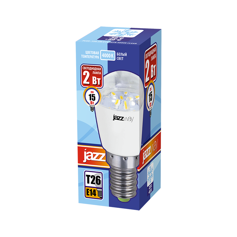 Лампа светодиодная Jazzway PLED-T26 2Вт E14 220В 4000К 1007667 заказать со складов по всей России