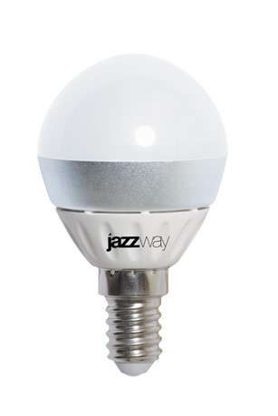Лампа светодиодная JazzWay LED 5вт E14 G45 холодная (шар) PLED купить с доставкой по РФ