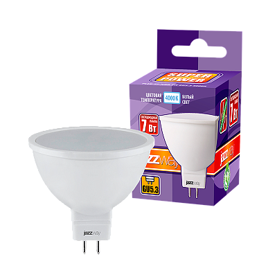 Лампа светодиодная JAZZWAY PLED POWER 7W GU5.3 4000K заказать со складов по всей России