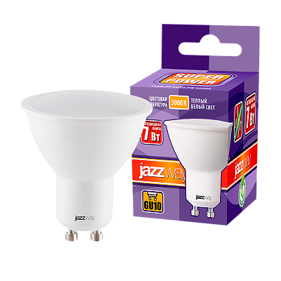 Лампа светодиодная JAZZWAY PLED POWER 7W GU10 3000K заказать со складов по всей России