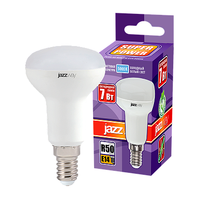 Лампа светодиодная JAZZWAY PLED POWER R50 7W E14 5000K заказать со складов по всей России