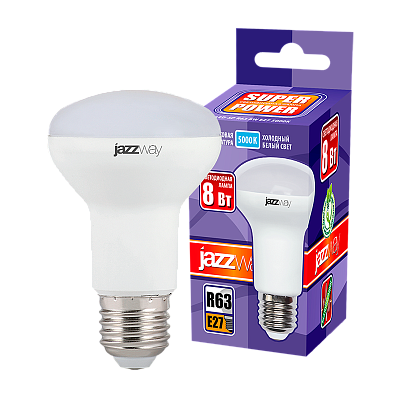 Лампа светодиодная JAZZWAY PLED POWER 8W E27 5000K заказать со складов по всей России