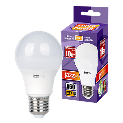 Лампа светодиодная JAZZWAY PLED POWER 10W E27 3000K заказать со складов по всей России