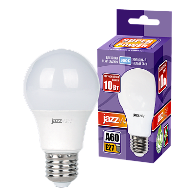 Лампа светодиодная JAZZWAY PLED POWER 10W E27 5000K заказать со складов по всей России
