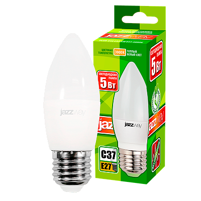 Лампа светодиодная JAZZWAY PLED-ECO свеча 5W E27 3000K заказать со складов по всей России