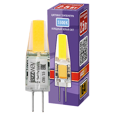 Лампа светодиодная JAZZWAY PLED 2.5w 5500K G4 заказать со складов по всей России