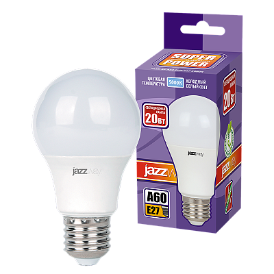 Лампа светодиодная JAZZWAY PLED POWER 20W E27 5000K заказать со складов по всей России