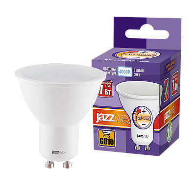 Лампа светодиодная диммируемая JAZZWAY PLED GU10 7W 4000K заказать со складов по всей России