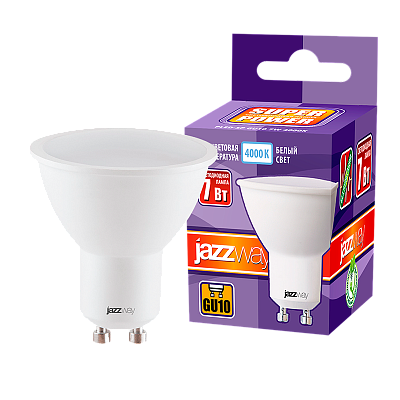 Лампа светодиодная JAZZWAY PLED POWER 7W GU10 4000K заказать со складов по всей России
