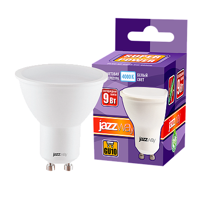 Лампа светодиодная JAZZWAY PLED POWER 9W GU10 4000K заказать со складов по всей России