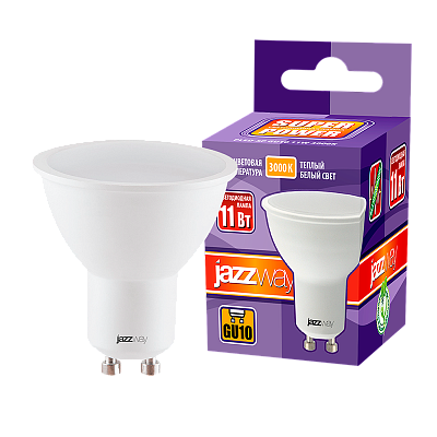 Лампа светодиодная JAZZWAY PLED POWER 11W GU10 3000K заказать со складов по всей России