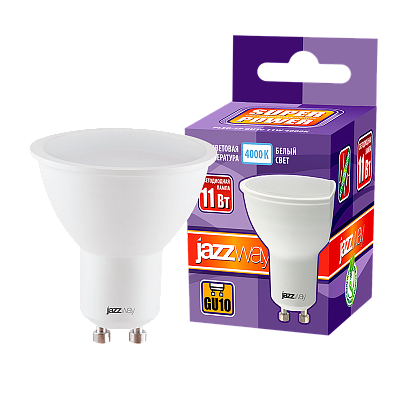 Лампа светодиодная JAZZWAY PLED POWER 11W GU10 4000K заказать со складов по всей России