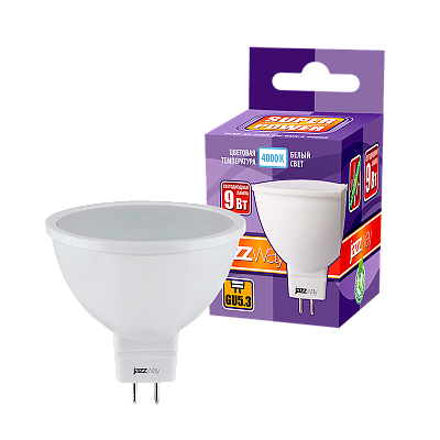 Лампа светодиодная JAZZWAY PLED POWER 9W GU5.3 4000K заказать со складов по всей России
